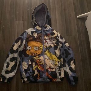 Members Only x Nickelodeon Rugrats Purple Camo Windbreaker Jacket